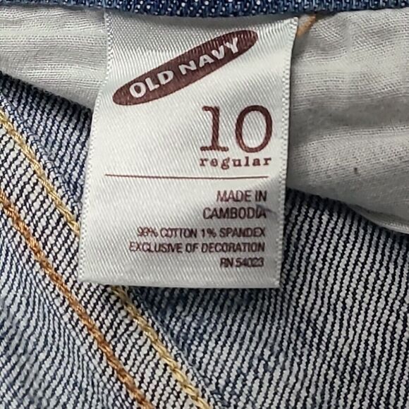 Old Navy The Dreamer Womens Jeans‎ 10 Reg Boot Flare Light Blue Stretch Denim - Picture 6 of 9